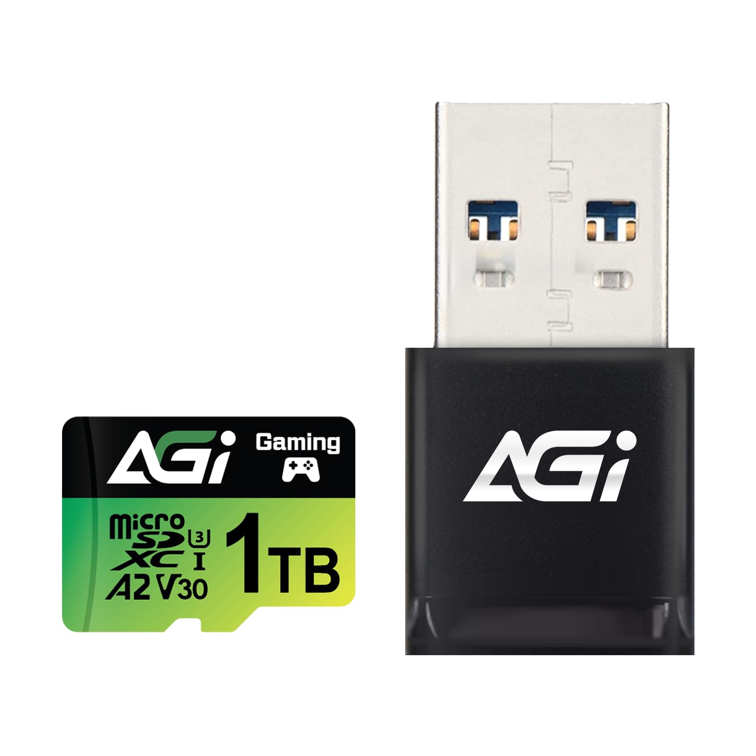 AGI 1TB TF138 マイクロsdカード/CR138 Type Aカードリーダー, Switch動作確認済. MicroSDXC A2 U3 V30 4K UHS-I U3 (読み出し速度最大1