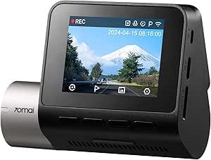 70mai Dash Cam A510ドライブレコーダー 2.7k 500万画素 超強暗視 小型ドラレコ STARVIS 2搭載 IMX675センサー 24時間駐車監視 ADAS安全運転支援機能 GP