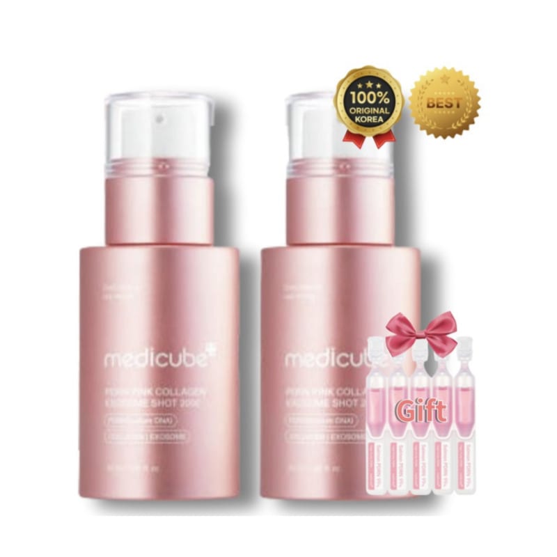 (PDRN/ゼロ毛穴)エクソソームショット ピンクコラーゲン 7500_30ml x 2ea (+PDRN ワンデーセラム 5個)