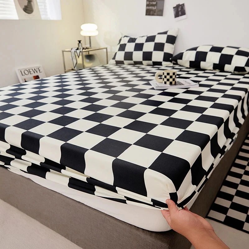 寝具３点セット　ボックスシーツ　枕カバー２枚付き　ベッドシーツ　シーツ　寝具　選べる２０色　シングル　ダブル　セミダブルベッドシーツ