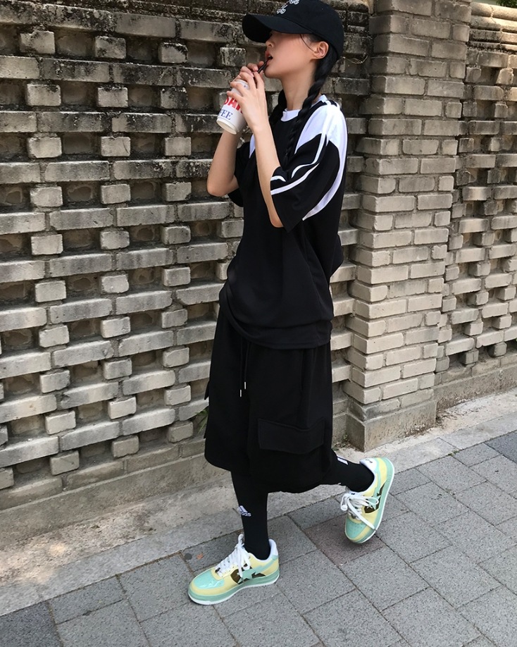韓国人気 UNISEX / POKI TRAINING CARCO SHORTS (3coIor)