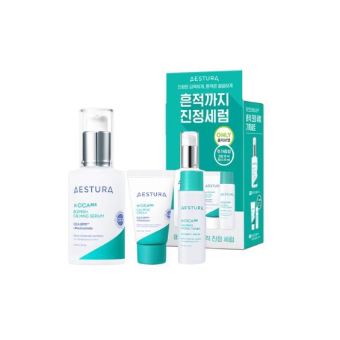 [企画] エイシカ365トラブル跡鎮静セラム, 40ml (+クリーム10ml +トナー25ml)
