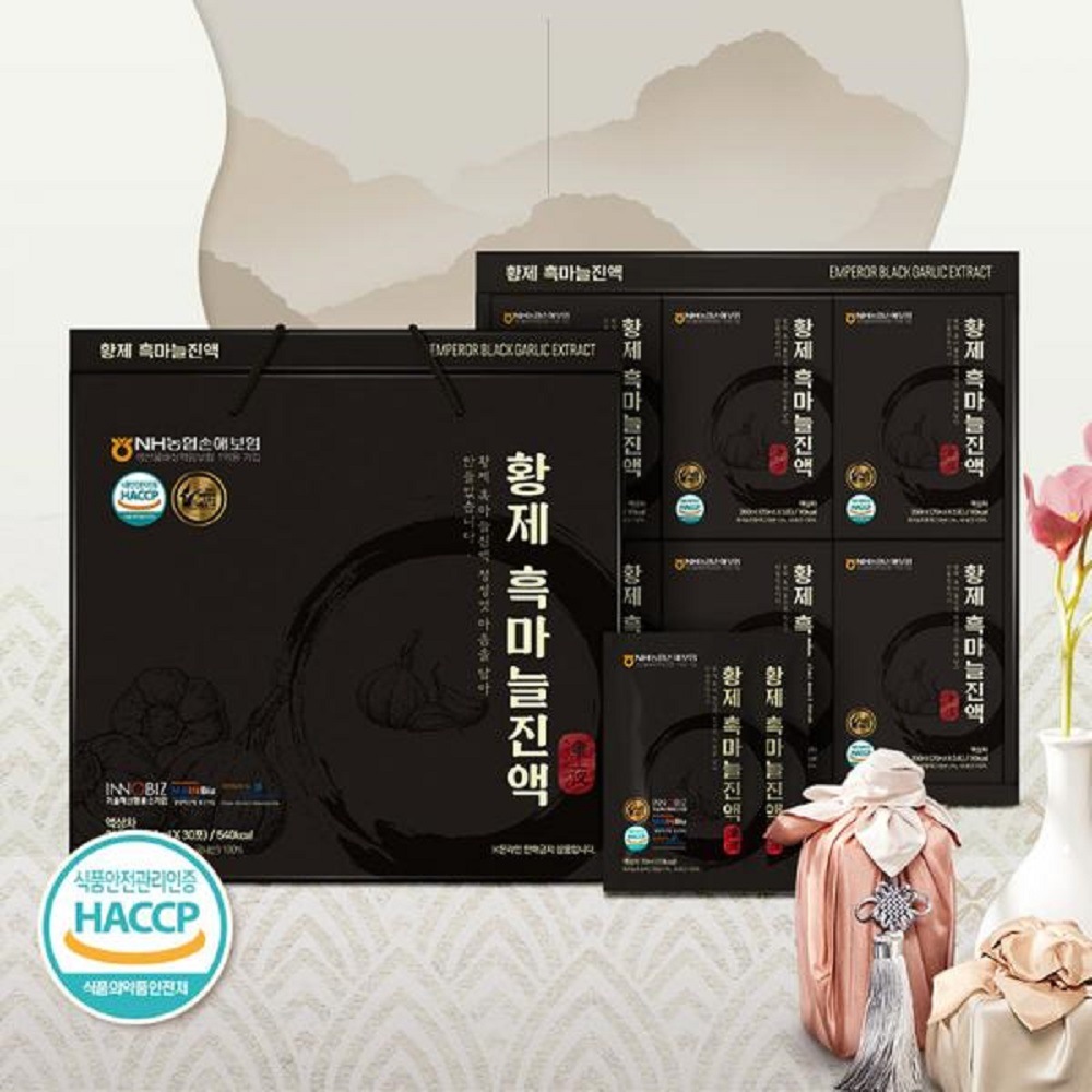 韓国-KMEAL-ザゾーン健康皇帝黒ニンニクエキス30包名節健康ギフトセット