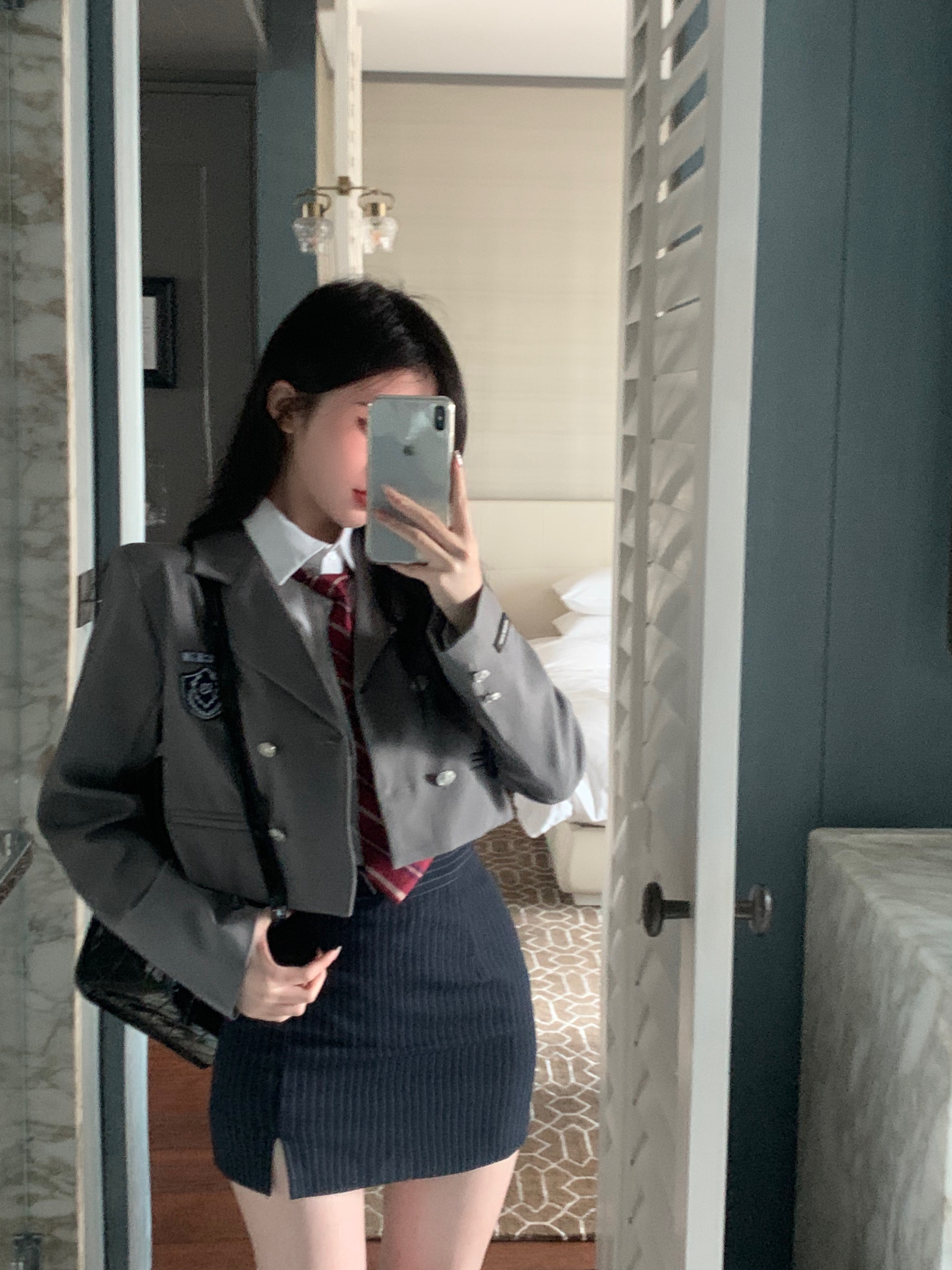 ジャケット シャツ プリーツスカート セットアップ ブラウス トップス ブレザー 制服 ネクタイ ミニスカート ショート ボトムス 美脚 脚長 長袖 JK女子高生 3点セット コスプレ