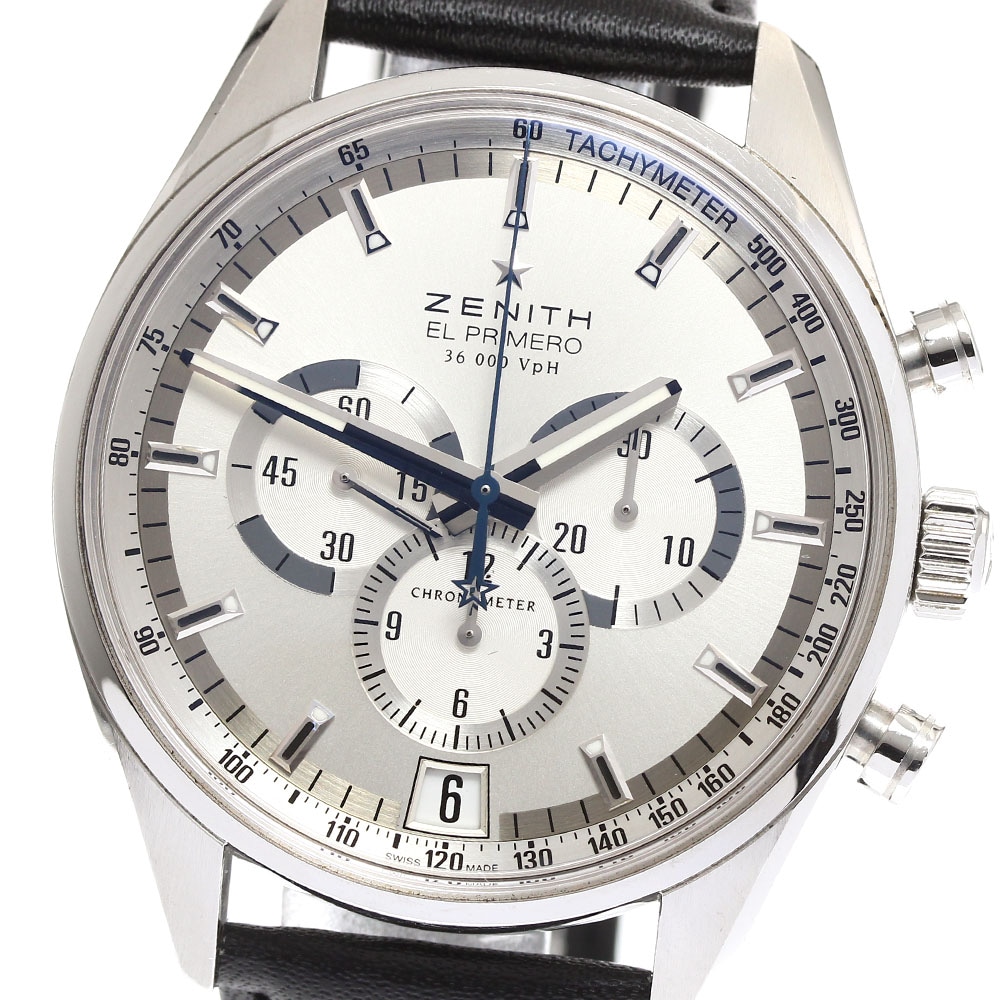 ゼニス ZENITH 03.2040.400/01.C496 エルプリメロ 36000VpH デイト クロノグラフ 自動巻き メンズ 箱・保証書付き_900563【中古】