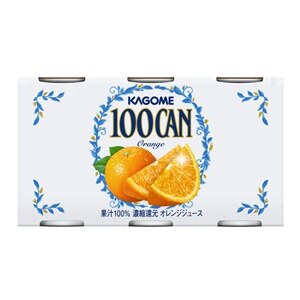 カゴメ １００ＣＡＮ オレンジ ［6缶パック］ 160g缶30本［6本5個］［賞味期限：3ヶ月以上］［送料無料］45営業日以内に出荷