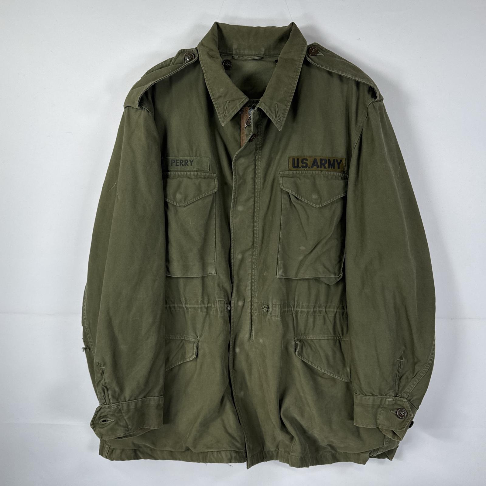 古着 ヴィンテージ ミリタリージャケット M-1951 M-51 フィールドジャケット 実物 米軍 オリーブグリーン メンズ