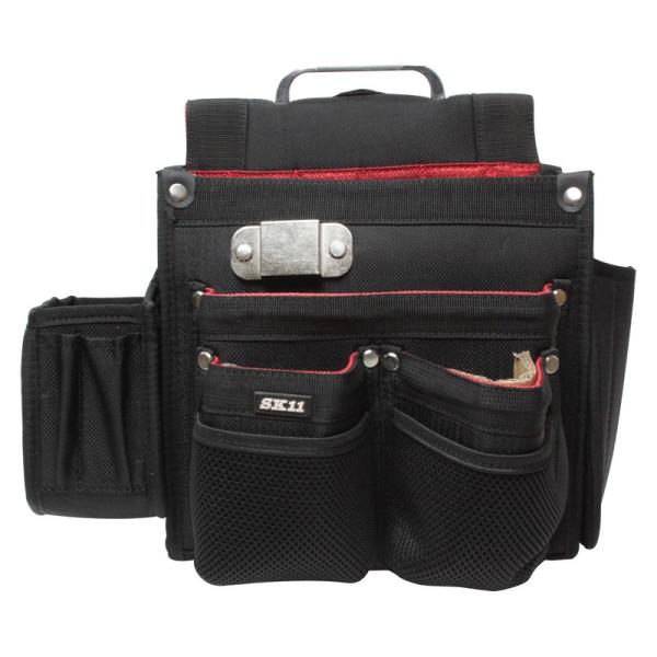 SK11 匠 仮枠大工釘袋 ブラック SC－10 収納用品 腰袋サック 腰袋 サック