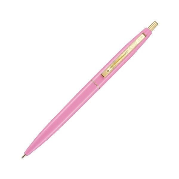 （まとめ） BIC油性ボールペン クリックゴールド 0.5mm 黒 （軸色 ベビーピンク） CFCGBPK05BLKJ 1セット（12本） [x3セット]