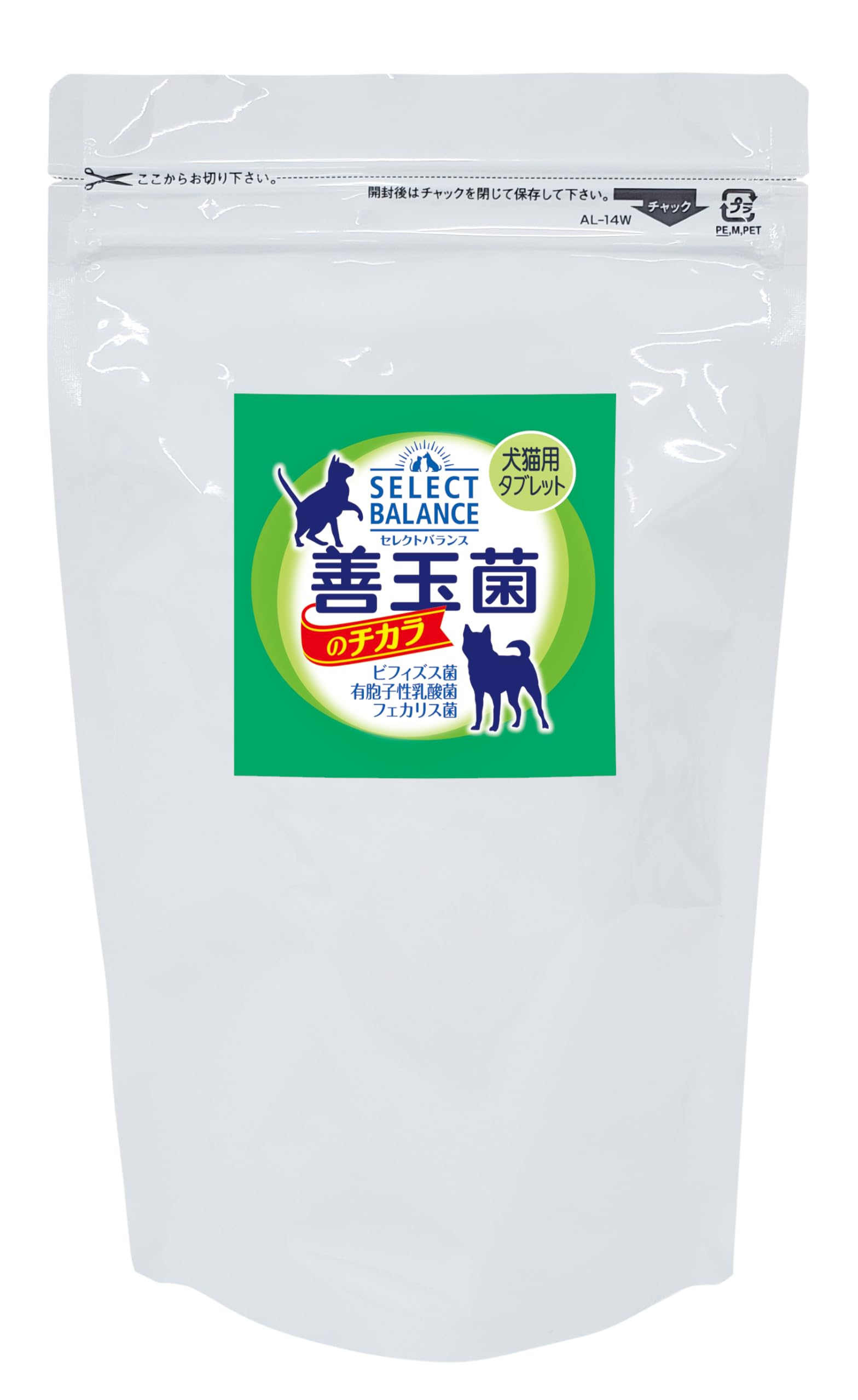 セレクトバランス 善玉菌のチカラ 犬猫用 タブレット 300g