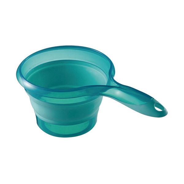 （まとめ） 伊勢藤 折りたためる ソフト手おけ1.2L ブルー I-523BL 1個 (×10セット)