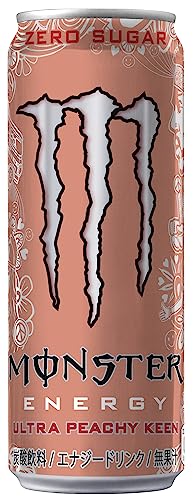 アサヒ飲料 モンスター ウルトラ ピーチーキーン 355ml×24本 [エナジードリンク] [0カロリー]