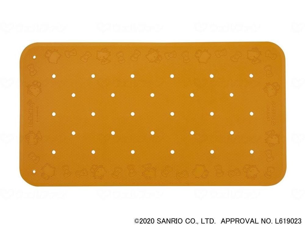 ウェルファン すべり止め入浴マット トライタッチ（ハローキティ） オレンジ L 010401