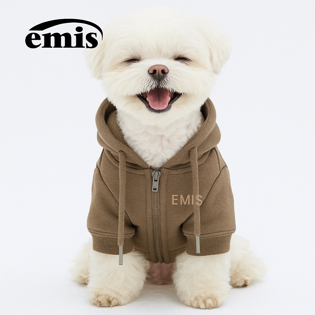 (PET) LETTERING LOGO ZIP UP HOODIE 4color