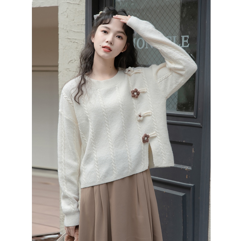 LIZLISA スカラップリボン衿リブトップス M109191807お 手頃