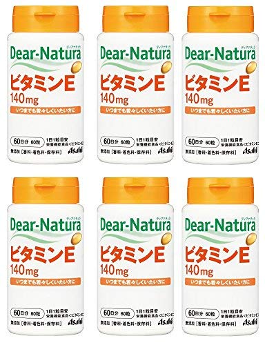 セット販売　アサヒ ビタミンE 60日分 (60粒)×6個セット