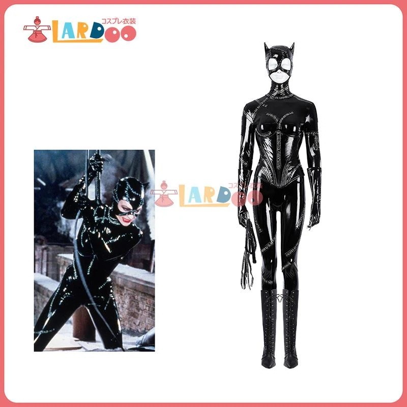 【工場直販 品質保証】 バットマン リターンズ Batman Returns キャットウーマン Catwomen セリーナ・カイル コスプレ衣装 コスチューム