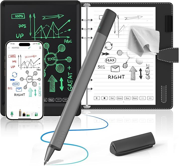 スマートペン 電子ノート デジタルパッドセット73言語対応 OCRデジペン スマートノート 保存機能付き 電子メモパッド 電子手帳 メモ書き(sync pen 4 電子メモパッド付き)