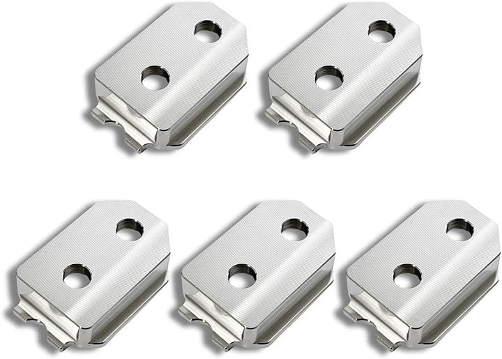 互換品自作や改造にワンタッチ工具ホルダー用オス金具ステンレス・固定式取付金具 セフティ金具 セフ対応 スリムホルダー対応 セフティホルダー プレート(シルバー)