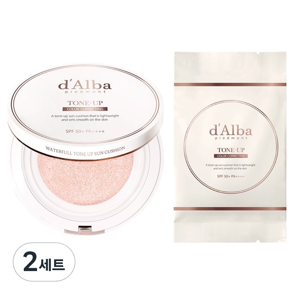 ダルバ ウォータープルトーンアップサンクッション 15g + 詰め替えセット SPF50 + PA++++ 2セット