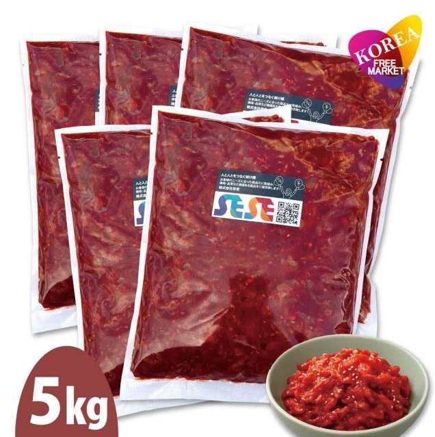 SESE 冷凍 コドルチャンジャ 5袋セット 　1袋1kg / 食べ応えのあるコリコリ食感 韓国 本場の味 業務用 大容量