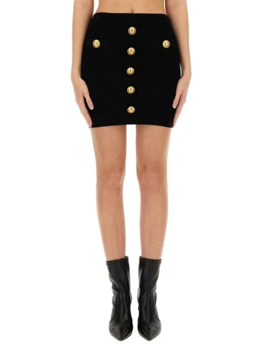BALMAIN Women Skirts EF1LB290KB07 0PA Black