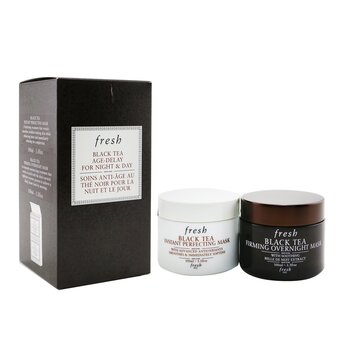 Fresh ブラックティー エイジディレイ フォー ナイト＆デイ セットブラックティー インスタント パーフェクティング マスク 100ml + ブラックティー ファーミング オーバーナイト マスク