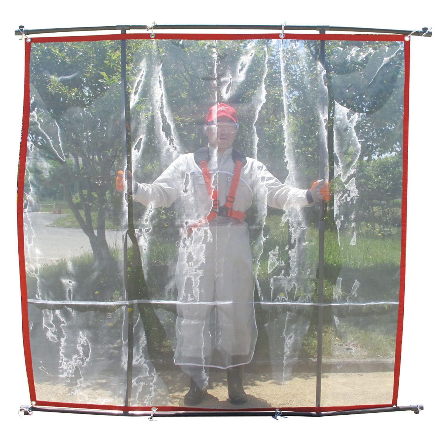 送料無料 三陽金属 草刈機用品 石飛ガード No.0801