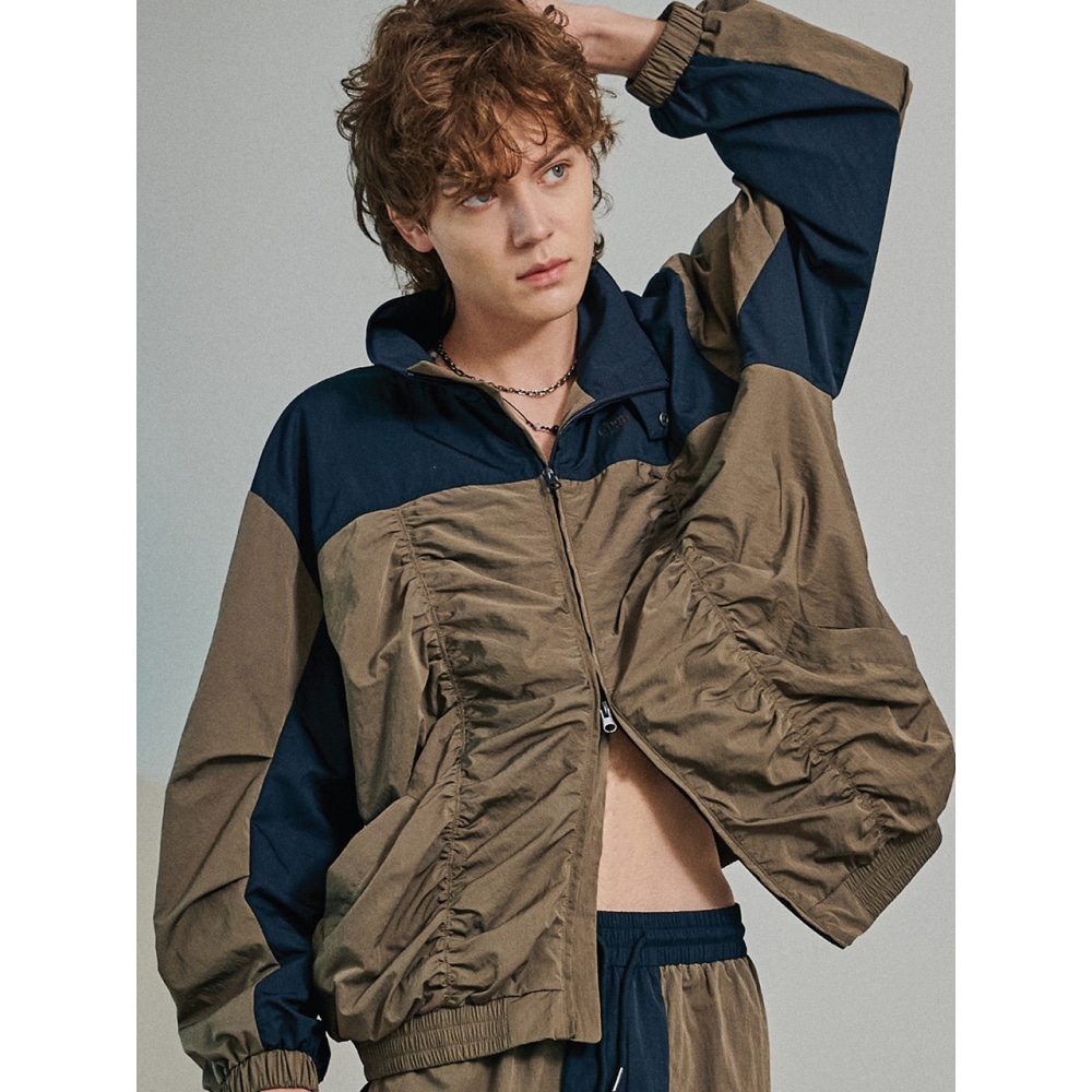 CPGNシャーリング2WAYナイロンジャケットディープグリーン