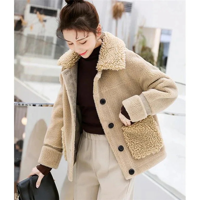 コートレディースボアジャケットムートンコートラムウール毛皮コートアウターコーディガン30%までに制限