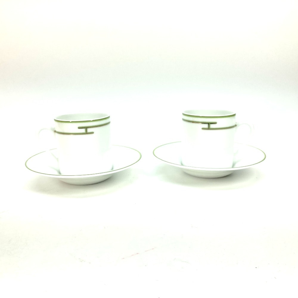 ティーカップ Rhythm リズム コップ プレート 皿 食器 ティーカップ＆ソーサー 2客 陶器 ホワイト