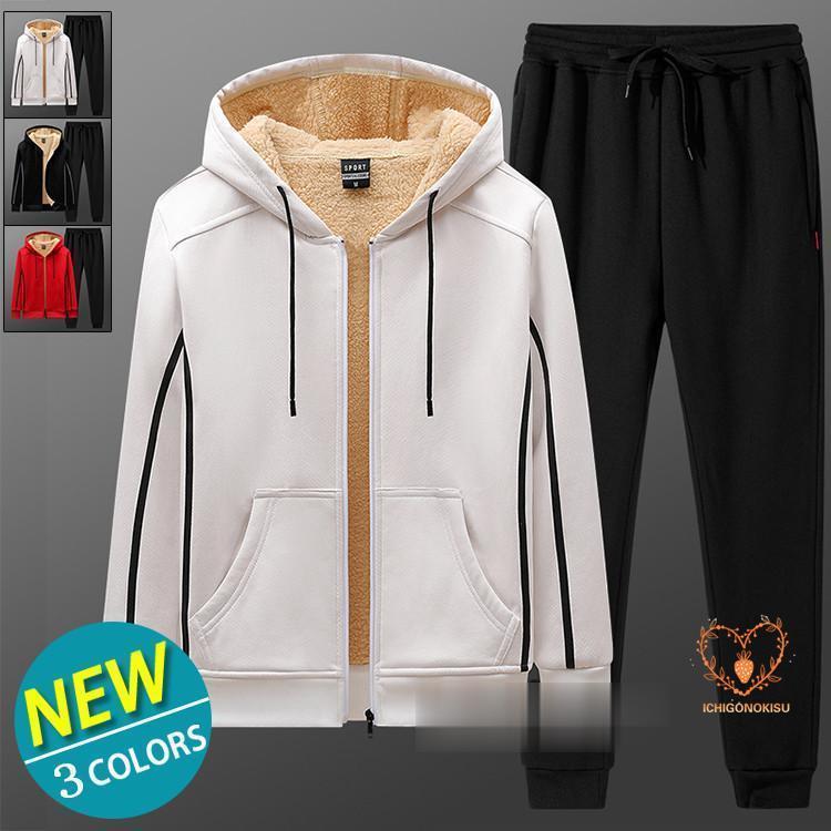 セットアップ メンズ ジャージ上下 スウェット上下セット 父日 2023 プレゼント 裏起毛 ジップパーカー スポーツウェア 長袖 おしゃれ