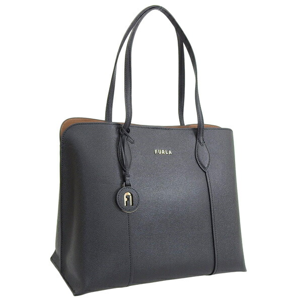 フルラ バッグ レディース トートバッグ アウトレット レザー ブラック VITTORIA L TOTE WB00418BX0306O6000 FURLA A4対応