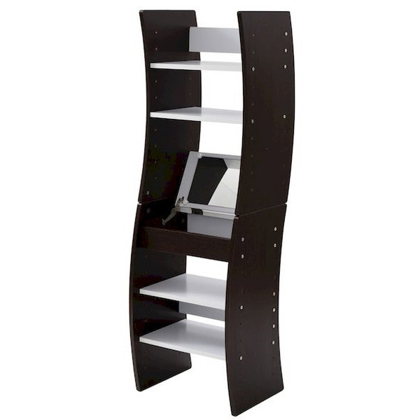 ドレッサー JKプラン FWD-0210-WHDB ホワイト/ダークブラウン wavy [ドレッサー デスク] メーカー直送