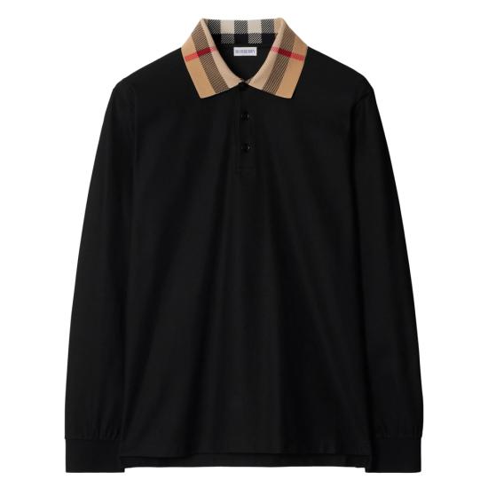 BURBERRY Men Polo Shirts 8098812 CODY LS A1189 BLACK