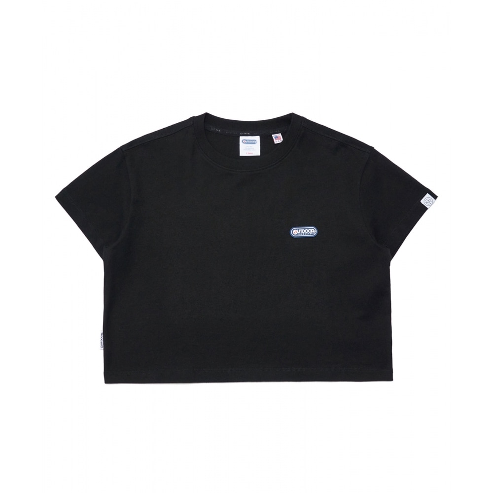 OUTDOOR PRODUCTS レディースバックロゴ クロップTシャツ WOMENS BACK LOGO CROPPED T-SHIRT