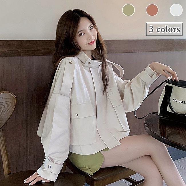 ジャケット 春 レディース スプリングジャケット 体型カバー アウター 春ジャケット ブルゾン ミリタリー 秋 ジャンパー プレゼント