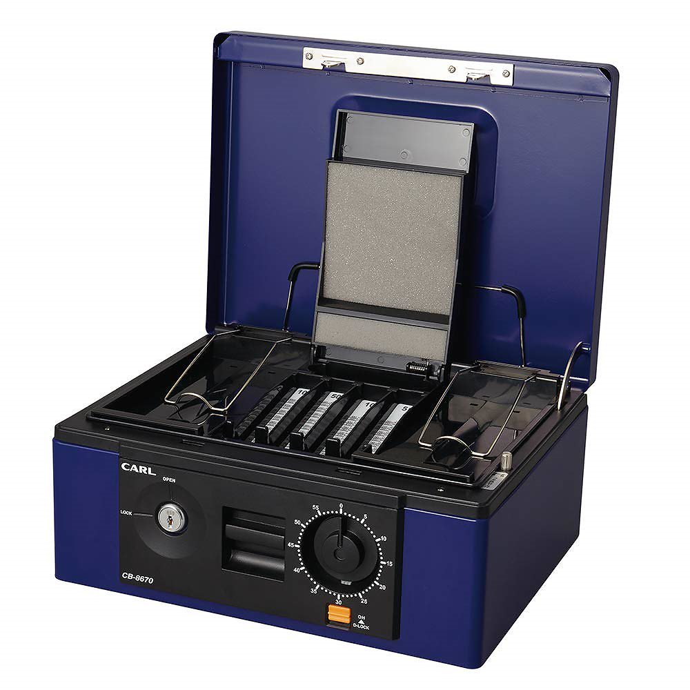 （まとめ買い）キャッシュボックス B5書類収納可能 CB-8670 [x3]