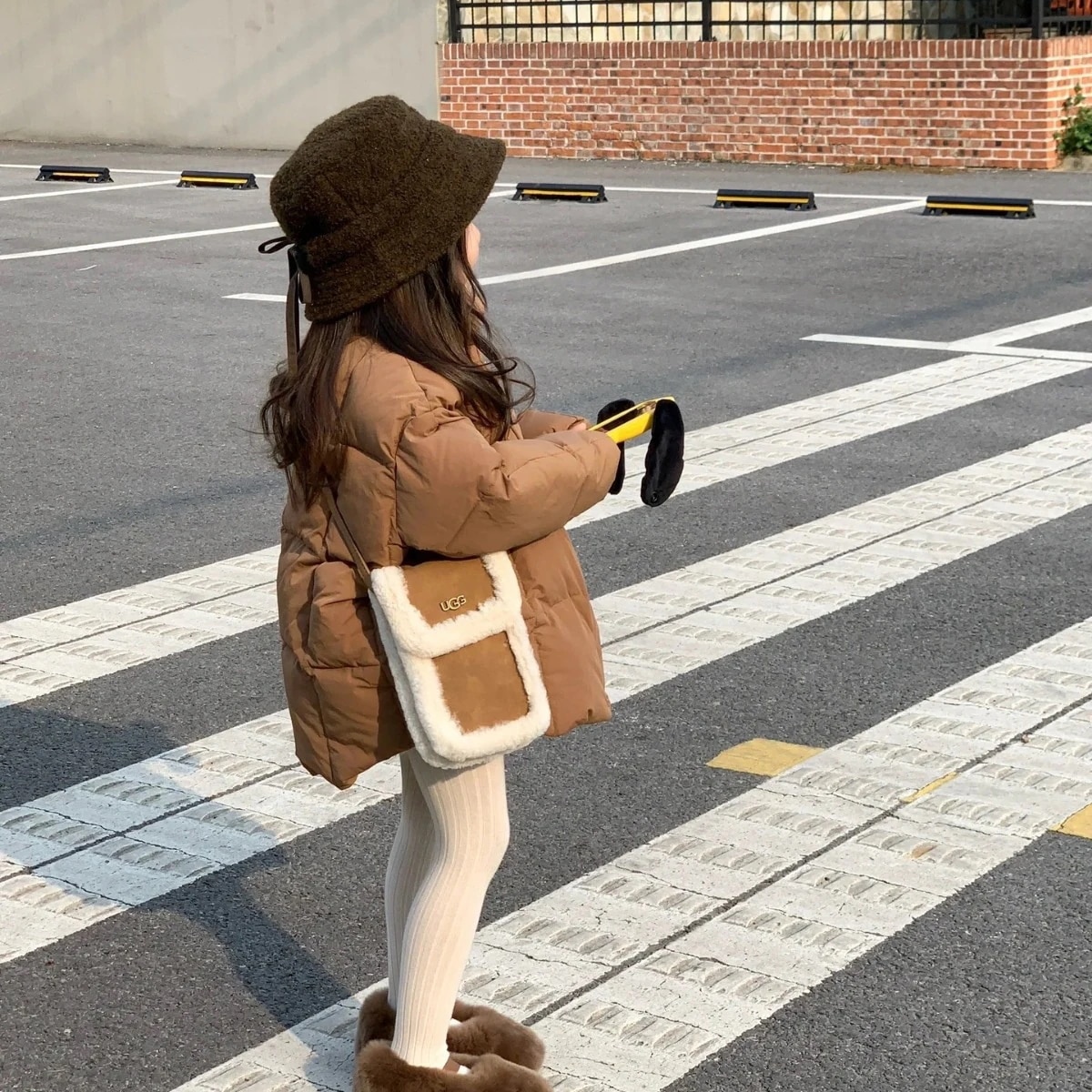 【急速出荷!】2023冬ガールズメイラードスタイルルーズスタンドカラーアークヘムパンジャケット綿服シルクコットン増粘暖かい綿服