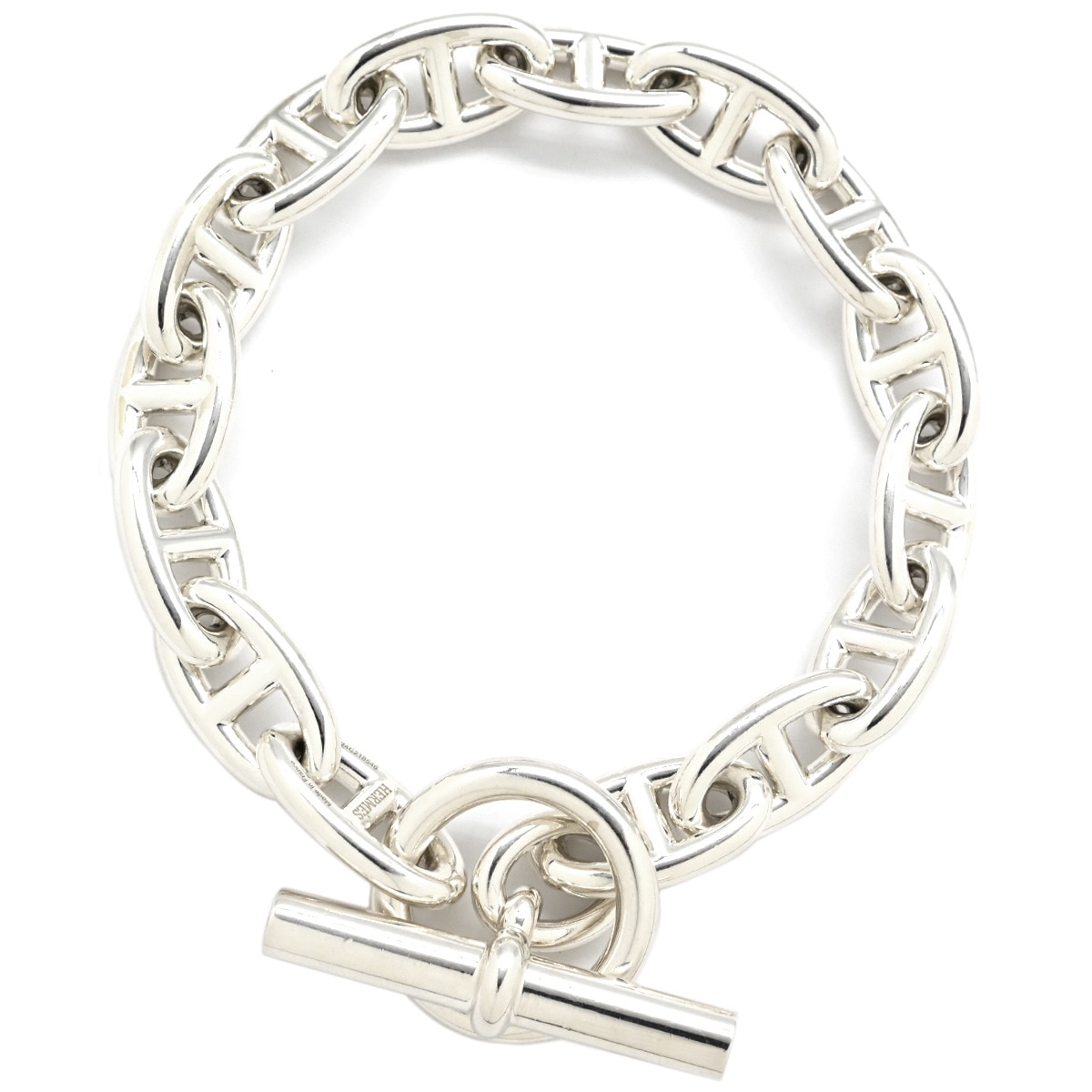 エルメス HERMES ブレスレット シェーヌダンクル GM シルバー925 シルバー 15コマ スターリングシルバー AG925 【箱】【中古】