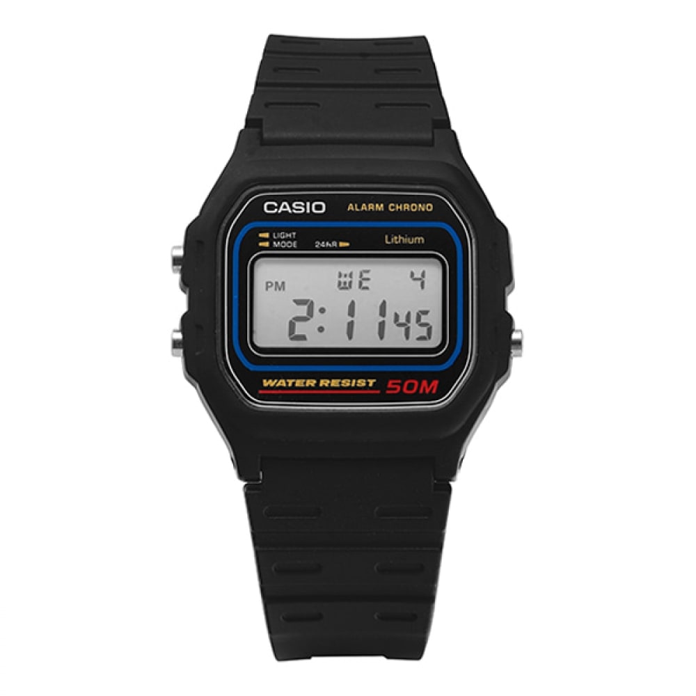 カシオ W-59-1VHDF (W-59-1V) デジタルスクエアビンテージレトロパブリック PU ウォッチ