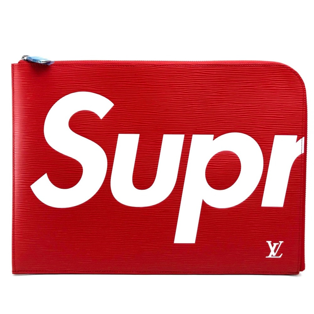 クラッチバッグ M67722 エピ ポシェットジュールGM ルイヴィトンシュプリーム Supreme Louis Vuitton PO.JOUR GM SP EPI POCHETTE エピレザー レッ