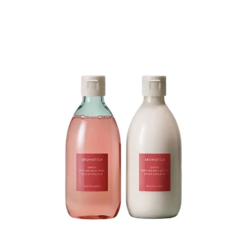 [25FW/New]ローズ パフューム ボディウォッシュ 300ml+ボディローション 300ml