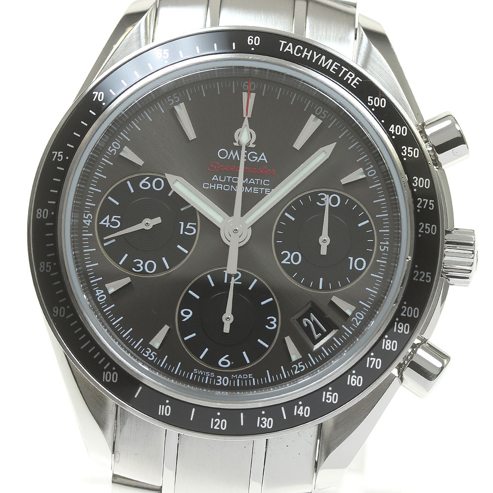 オメガ OMEGA 323.30.40.40.06.001 スピードマスター クロノグラフ 自動巻き メンズ 箱・保証書付き_839217【中古】