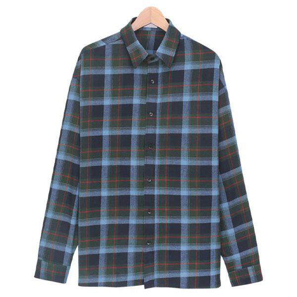 シャツ SBI040 1COLOR メンズカラー オーバーフィット チェックシャツ
