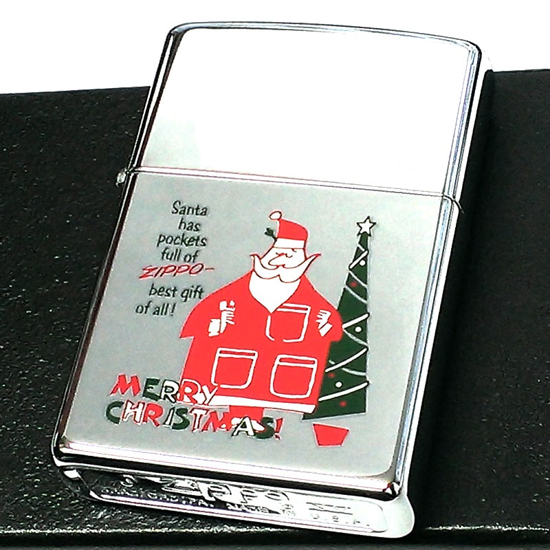 ZIPPO ライター レア 1999年製 クリスマス 1点物 ジッポ 絶版 サンタクロース ヴィンテージ Xmas ビンテージ 未使用品 珍しい おしゃれ シルバー 可愛い レディース メンズ