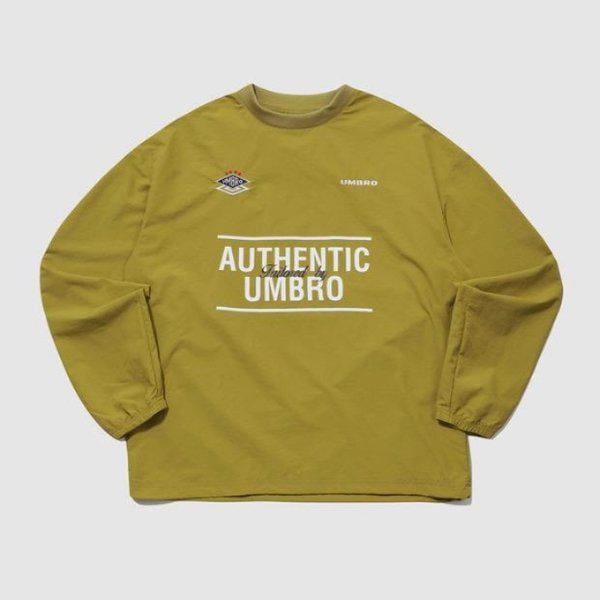 M 長袖Tシャツ CQK UP421CWTO4-MUS HBL OG フットボールムード グラフィックピステ / YELLOW