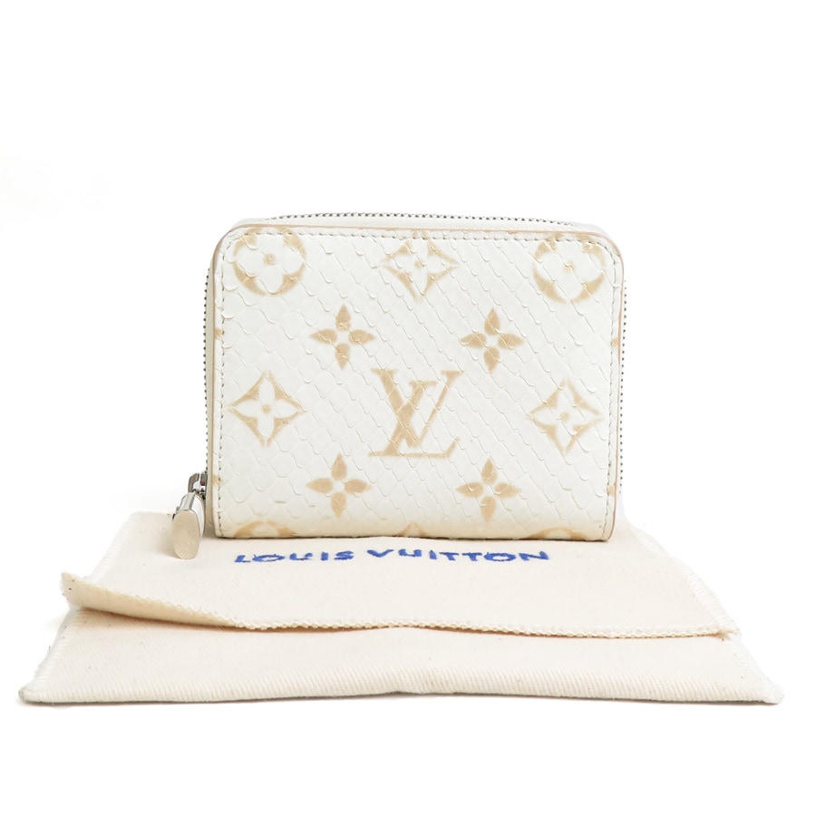 ルイ ヴィトン LOUIS VUITTON コインケース ジッピーコインパース パイソン ラテ ユニセックス N97726 a0212