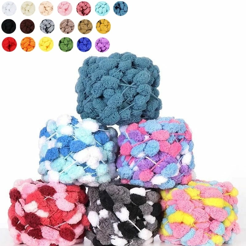 毛糸 チャンキーニット 20玉セット 全19色 無地 ボール形 編み ニット クッション チャンキーニット ブランケット 車用品 ポッチ ペット用 マフラー 帽子 スラブヤーン 結び目 部屋飾り 北欧 5,699円