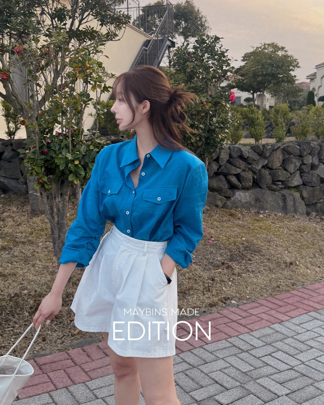 [MADE] ロベニーリネンシャツ韓国ファッション レディース